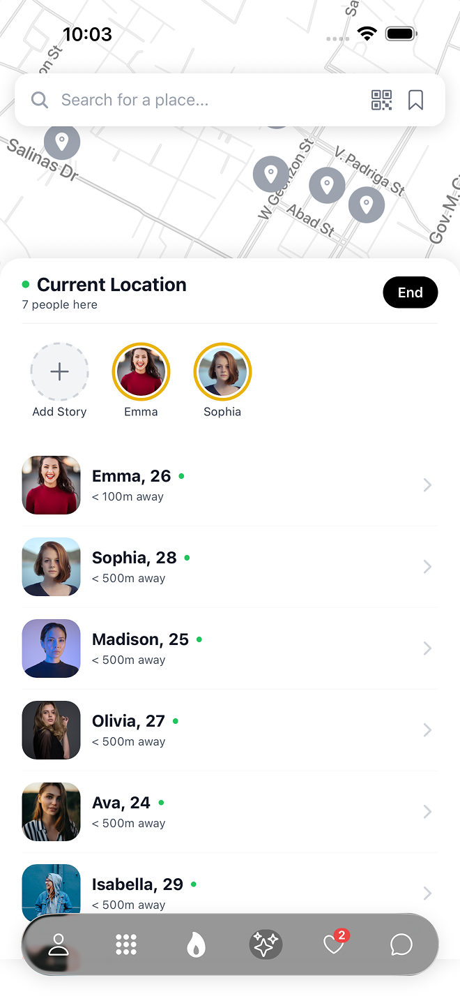 Spark realtime matching interface